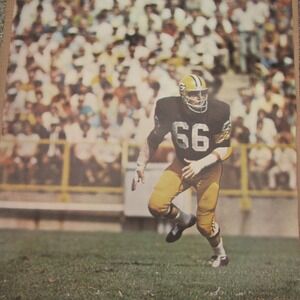 Ray Nitschke Green Bay Packers Vintage 1969 NFL Football Poster 23.5x35